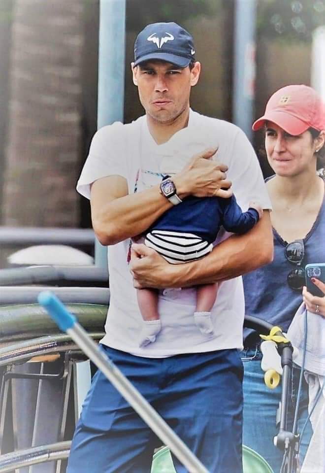 Nadal with his child 🥰