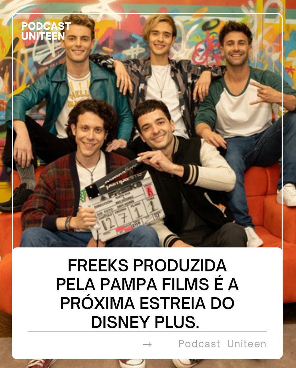 UniTeen3's tweet photo. Pode comemorar que mais uma série do #DisneyPlus sairá do cativeiro do rato. Se trata de #Freeks estrelada por Guido Penelli, Gaston Vietto, Julian Cerati e Pablo Turturiello. A série estreia nesse trimestre com uma segunda temporada já confirmada. https://t.co/WRubtFNQs5