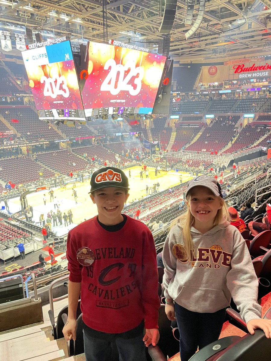 C Griffith (@griffith_c5) on Twitter photo Here at The Land celebrating Chase’s 10th birthday and Chloe’s first <a href="/cavs/">Cleveland Cavaliers</a> game!! #Letemknow Here at The Land celebrating Chase’s 10th birthday and Chloe’s first <a href="/cavs/">Cleveland Cavaliers</a> game!! #Letemknow
