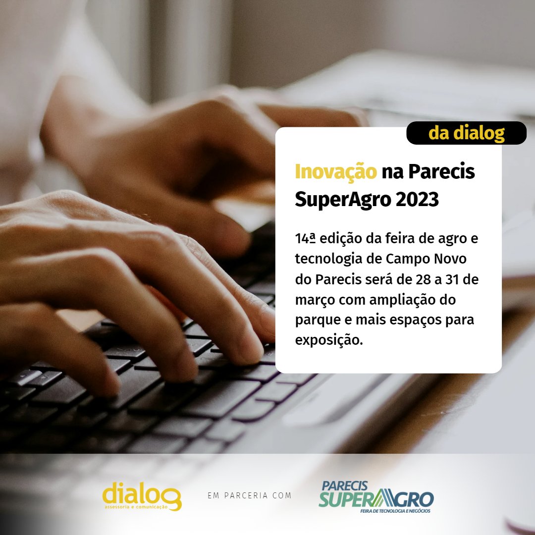 dialogcom's tweet image. Já estamos em contagem regressiva para a 14ª Parecis SuperAgro 2023, que será de 28 a 31 de março em Campo Novo do Parecis. 

Confira aqui as novidades deste ano: bit.ly/psa20231

#parecis #parecissuperaagro #parecis2023 #camponovodoparecis #agro #matogrosso #inovacao
