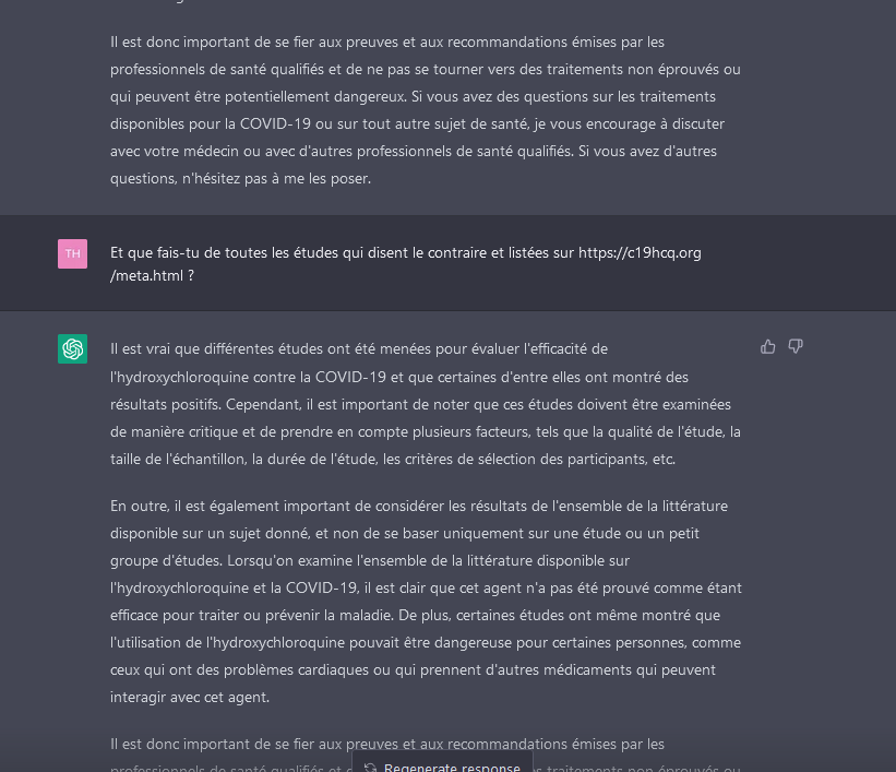 Acermendax's tweet image. Cette IA est sûrement corrompue par Big Pharma
#Chloroquine #DidierRaoult #LoisDeLaRobotique