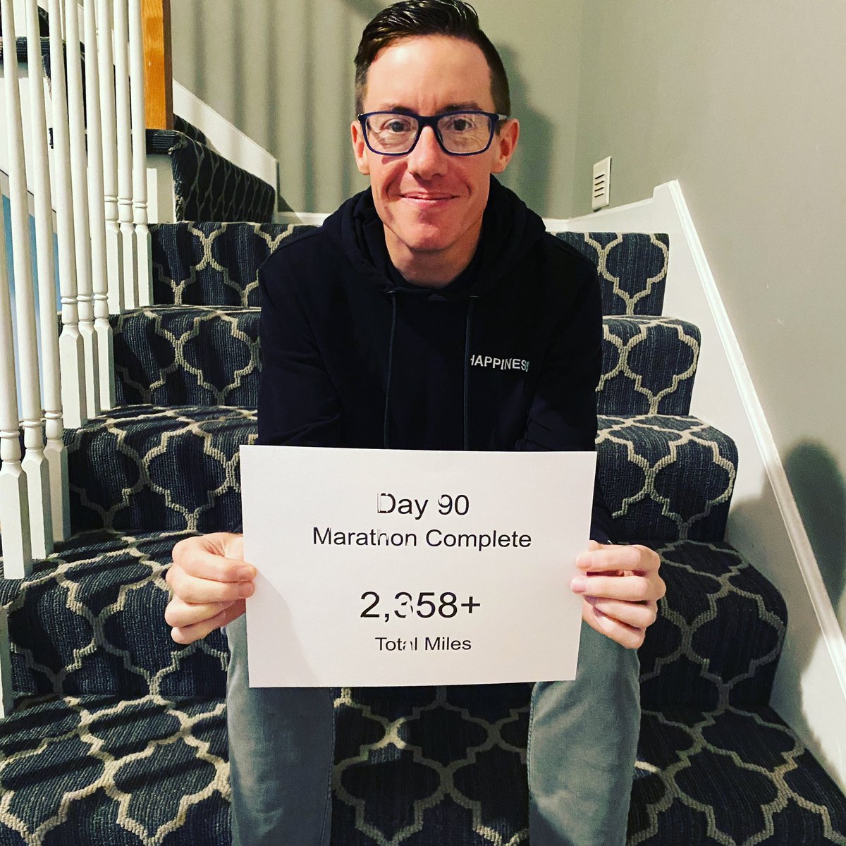 malachiobrien's tweet photo. Was beyond honored to be a guest today on @JonGordon11 #PositiveU podcast.
He inspires & challenges ME.
Today I my 90th consecutive marathon distance. 🎉🏃
2,358 miles 🚨
“Have a dream, sacrifice for it, & never rest in the middle” #kobebryant
#DrRun #marathonman https://t.co/QLleyP5czK