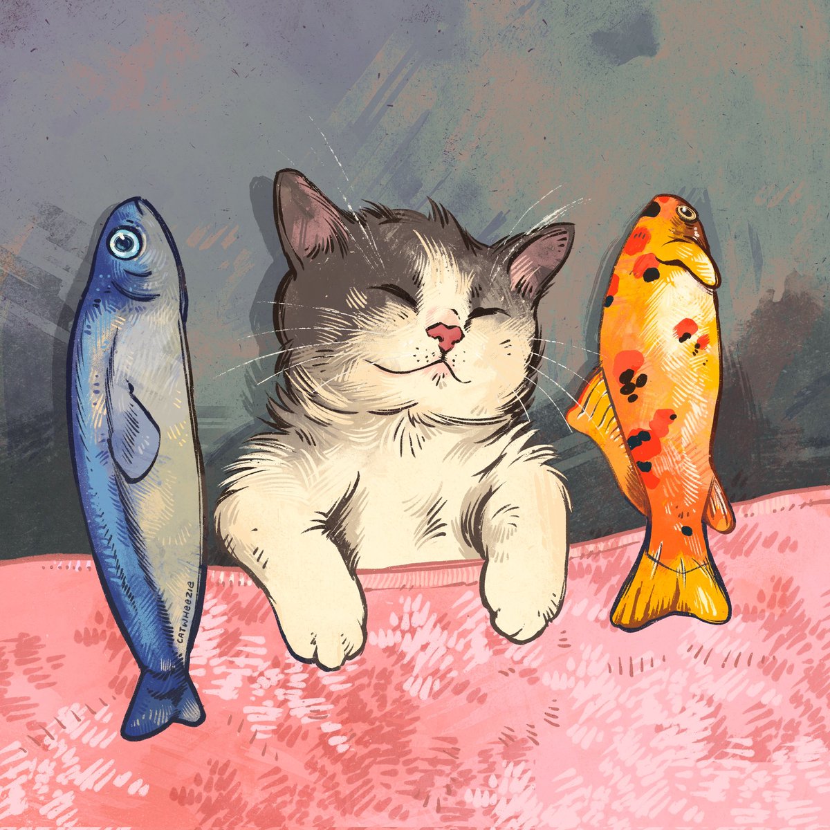catwheezie's tweet photo. Sleeping with the fishes https://t.co/nZ6h7Zm2Yc
