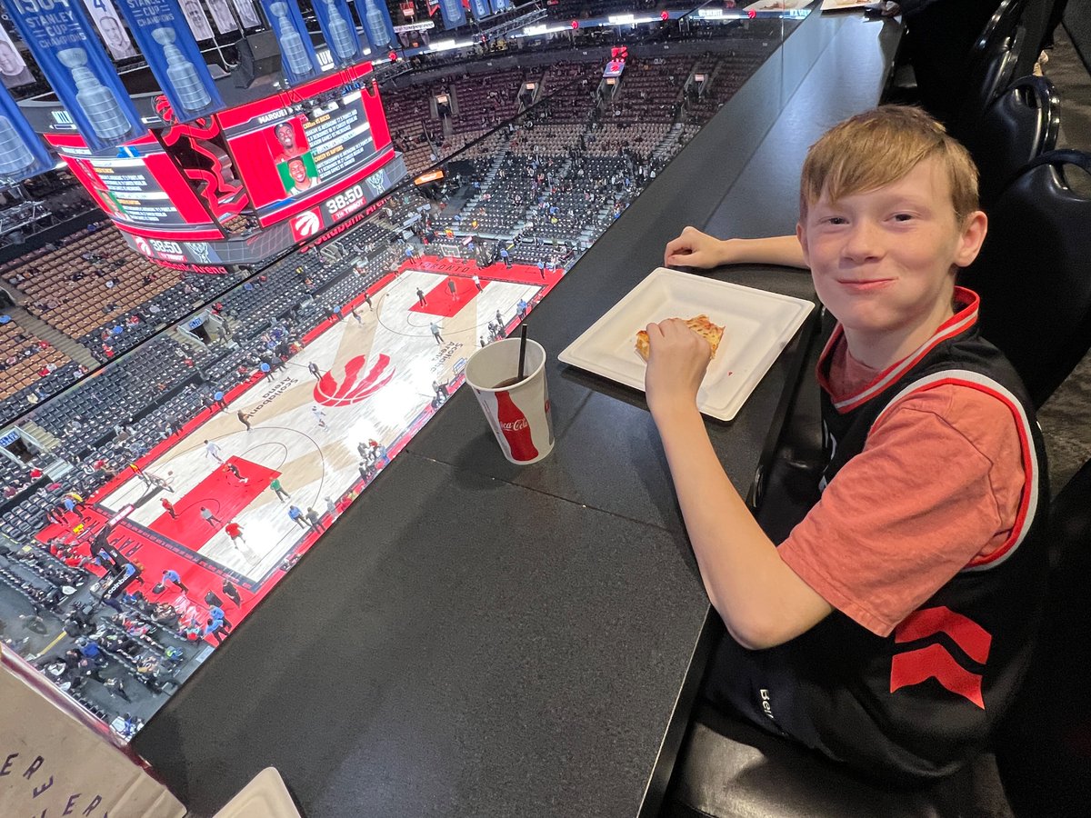 mel__burke's tweet photo. First game! #WeTheNorth https://t.co/yG9Mtg5Bgi