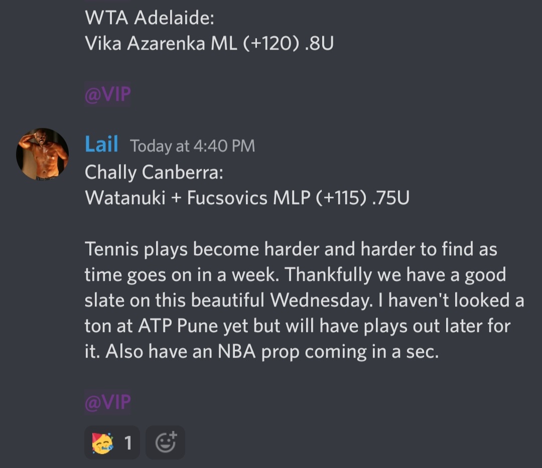 TWO free plays for tonight. 
#GamblingTwitter #Tennis #TennisPicks #TennisTips #TennisBets #TennisPlays #TennisBetting #Sportsbettingtwitter