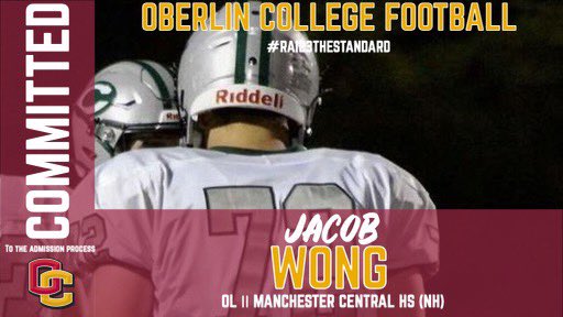 I’m very excited to announce my commitment to continue my academic and athletic career at Oberlin College! <a href="/Yeo_Football/">Oberlin Football</a> @CoachO_YEOFB