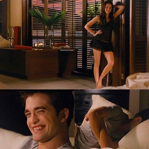 audreywhate's tweet photo. Um cena tão curta mais tão perfeita, enfim Bella Cullen e Edward Cullen em lua de mel. https://t.co/Q5mapJPEYH
