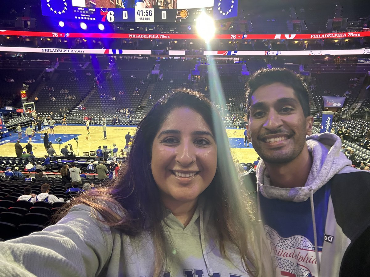 Pooja Doshi (@pdoshi10) on Twitter photo #SixersLive <a href="/sixers/">Philadelphia 76ers</a> #SixersLive <a href="/sixers/">Philadelphia 76ers</a>
