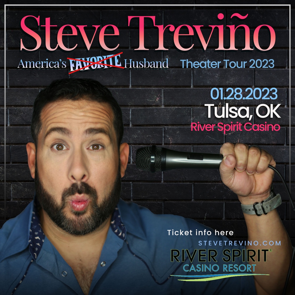 #Oklahoma and #Arkansas, there is still time to get tickets to these shows. Go to stevetrevino.com and get your tickets before time runs out. Don't miss out on a night full of laughter. #stevetrevino #stevetreviño #datenight #marriagehumor #fortsmith #tulsa