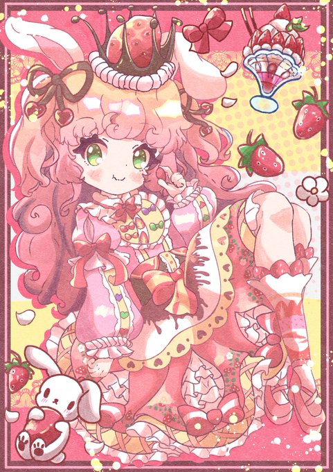 「bangs strawberry print」 illustration images(Latest)