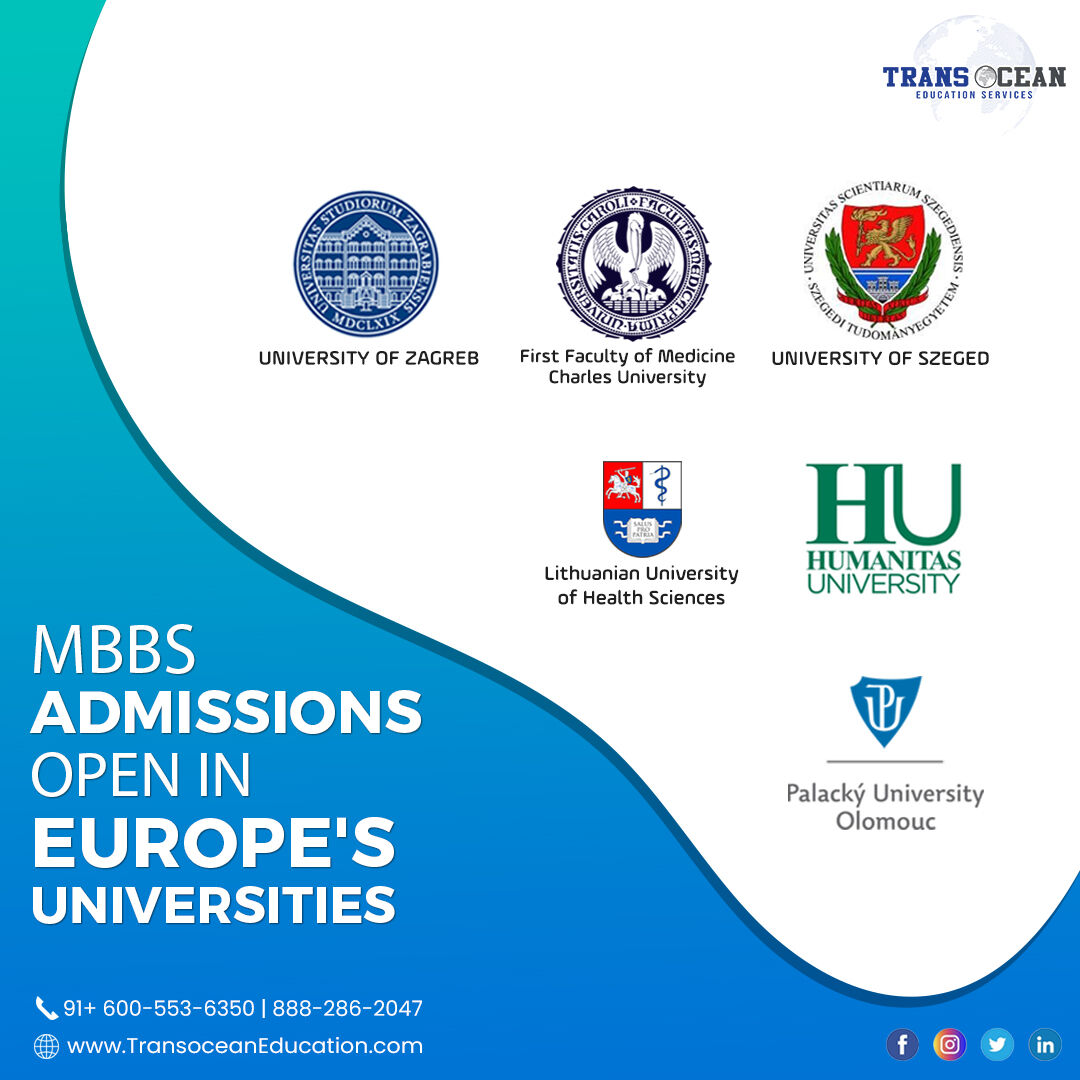 Make your career in Medical Line with #TransoceanEducation Study #MBBS in Europe's TOP Universities in low fee for an innovative experience. 
Book your seats now!
Call us on @6005536350 or visit transoceaneducation.com to know more about us.
#zagrebuniversity #szegeduniversity