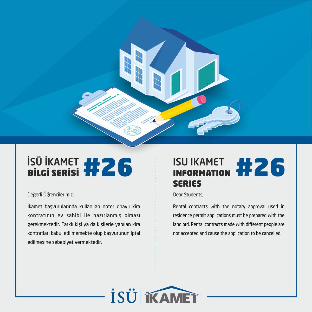 isuikamet's tweet photo. İkamet izni hakkında bilmemiz gereken tüm detaylar için #İsüİkametBilgiSerisi’ni takipte kalın! 👩🏼‍💻👨🏻‍💻📮
.

For all the information regarding residence permit, follow #İsuIkametInformationSeries! 👩🏼‍💻👨🏻‍💻📮 #residence #residencepermit #ikamet #istinyeüniversitesi #istinyeuniversity https://t.co/X5bpywzdeg