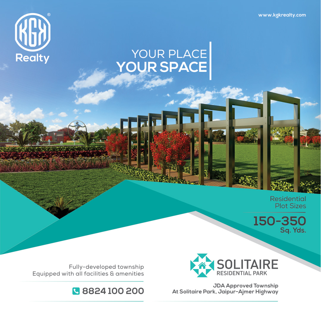 #SolitaireResidentialPark brings a world of easy living with its awe-inspiring large landscape, just off the lush green #AjmerBagru surroundings at Jaipur. 
For Bookings, Call- 8824100200 or visit kgkrealty.com

#solitaire #ResidentialPark #commercialproject #industrial