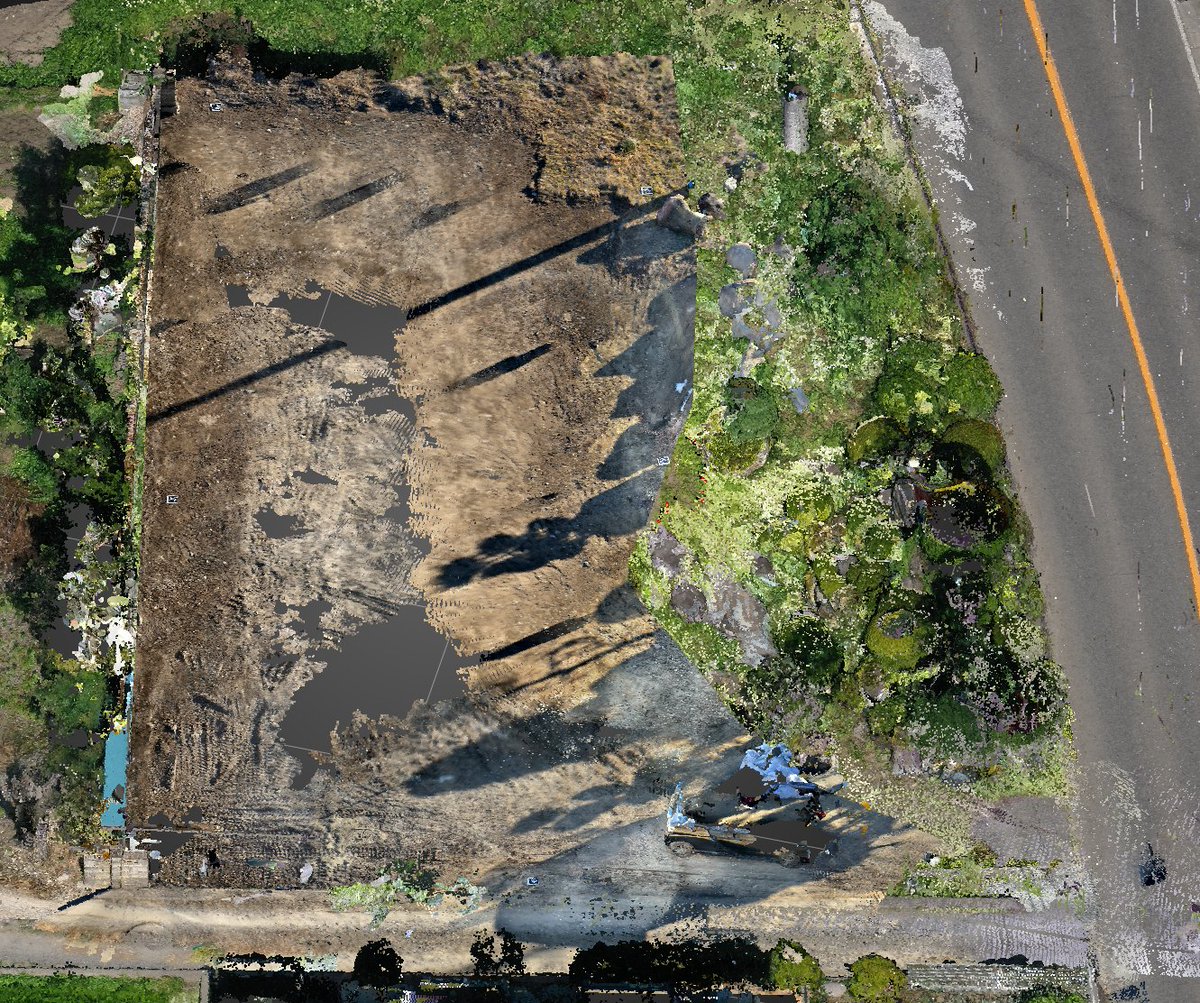 chousashikun's tweet image. 今年一発目の現場です。建物が解体されたので再測量。
AprilTagを8個使って最大誤差は8ｍｍだそうです。
#Dot3D
#Trendpoint
#lidar