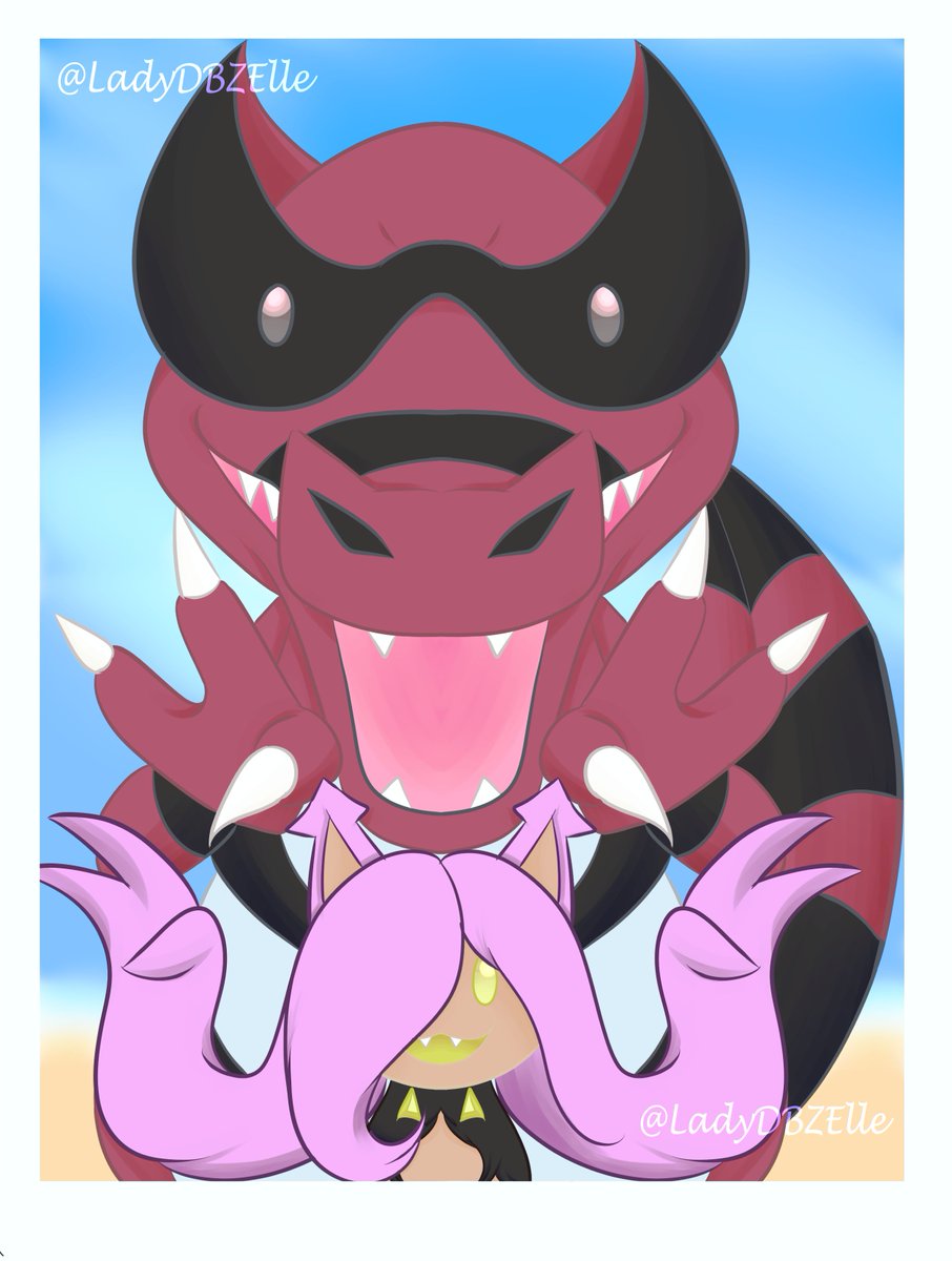 LadyDBZElle's tweet image. New Drawing for the new Year Year! 
#Pokemon #CLIPSTUDIOPAINT #Krookodile #Gouritty #Pokemonfusion #Nintendo
