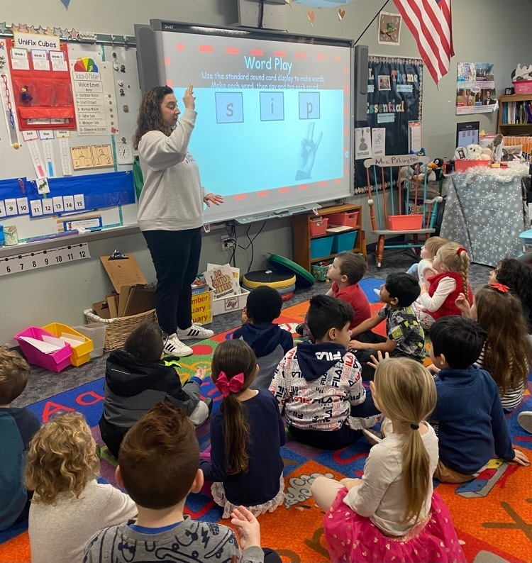 Check us out…we are kindergartners blending sounds to read words! #HPClough #CloughSoars #littlereaders