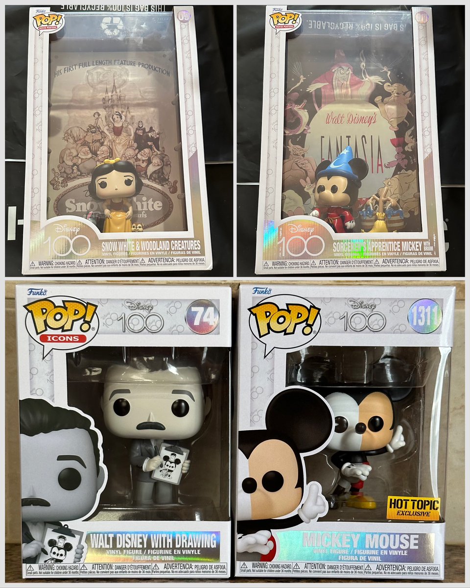 DisTrackers's tweet photo. Pop Haul - Picked up the Disney 100 Pops! Can’t wait to complete this set. Did you grab any?
.
#Disney #Disney100 #Fantasia #WaltDisney #SnowWhite #MickeyMouse #Funko #Collectibles #DisTrackers https://t.co/MGv82gShlY