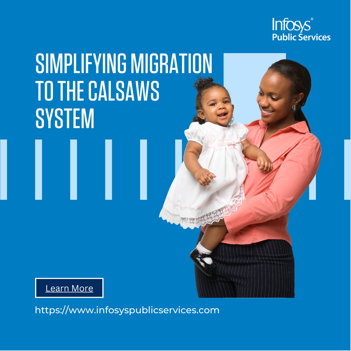 InfosysPS's tweet image. We help accelerate migration to the #CalSAWS system through a proven suite of services and solutions, informed by the experience of overseeing maintenance and operations of #CalWIN social program eligibility and benefit administration system. Know more. bit.ly/2ZRI7MP