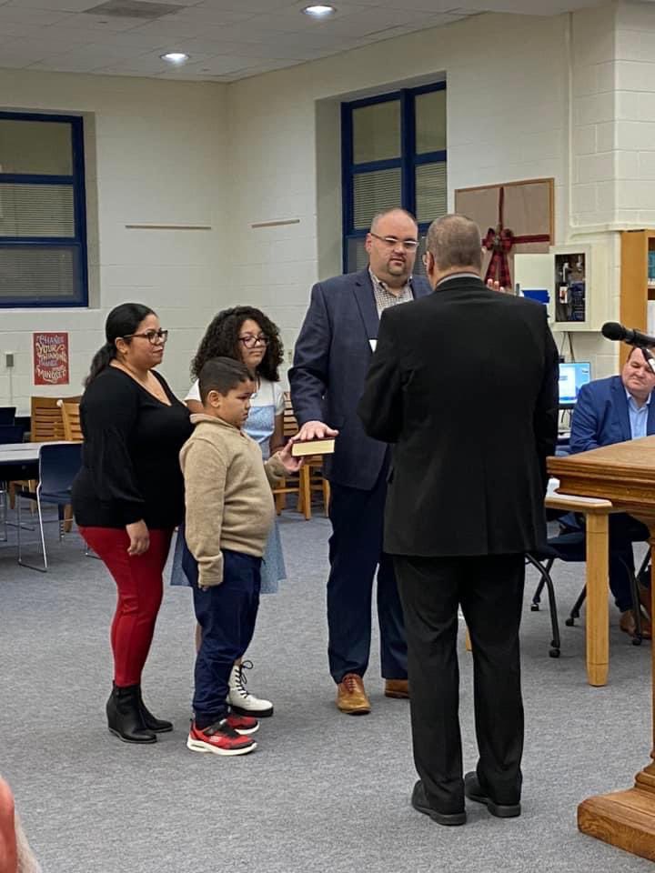 Great night being sworn in for another 3 year term on the Hammonton Board of Education. Many thanks to my friend and mentor Atlantic County Clerk <a href="/joe_giralo/">Joe Giralo for Atlantic County Clerk</a> for swearing me in as my family looked on. #Hammonton