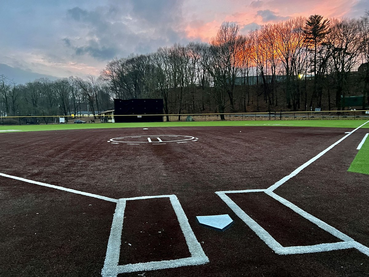 Sunsets on the field today… spring season is around the corner! #WarriorCountry