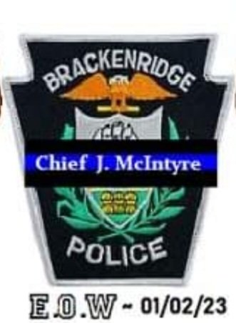 JustinTheOx's tweet photo. On January 2, 2023 Police Chief Justin McIntire of Brackenridge, Pennsylvania was ambushed and murdered. By a fugitive on the run. Another Officer was wounded in the leg. May Chief McIntire RIP. https://t.co/GJ3FOEy61u