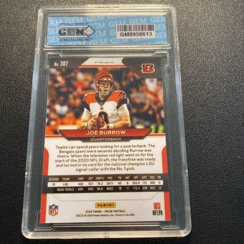 Search & Collect on Twitter "2020 Prizm Joe Burrow Gold Vinyl Rookie