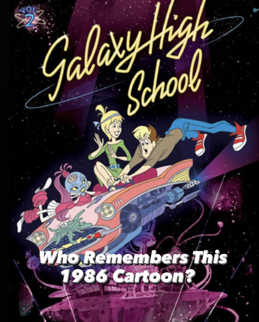 Debuting on September 13th 1986 this Cartoon Centered on Two Students From Earth Who Were Chosen to Attend a High School on the Asteroid Flutor. 

#GalaxyHigh #80sCartoons #OuterSpace #Aliens #Alien #HighSchool