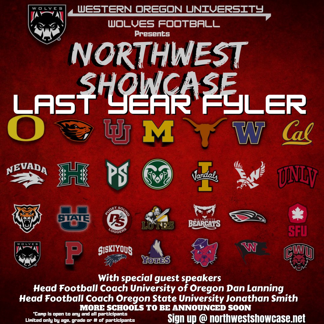 🚨 Northwest Showcase🚨 Biggest and best Showcase is back! 🗓️Saturday June 3rd 📍 Western Oregon University Registration coming soon! Sign up to get more info @ northwestshowcase.net