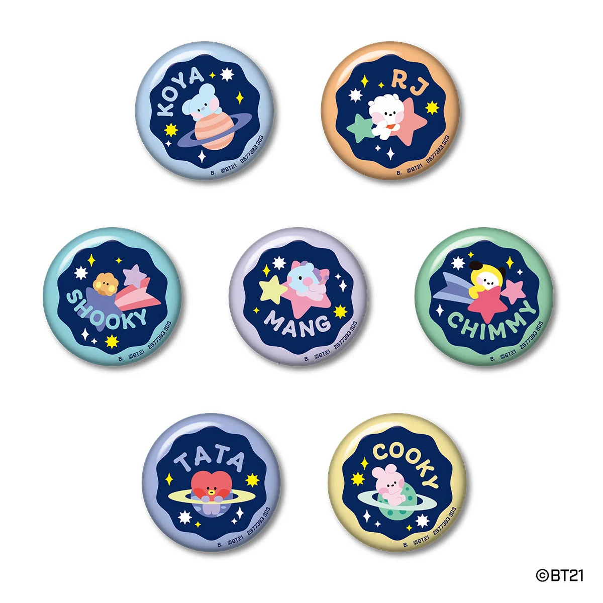 BTS 公式 グッズ クラウドベリー抽選当選品　バッジ CLOUD VERRY カードダスコレクション【バンダイ公式】 в X: „BT21 Canバッジ54 初
