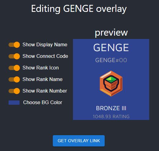 GENGEE_'s tweet photo. I made an obs overlay for @ProjectSlippi ranked! You can customize how it looks, and it will auto refresh your rank every 5 minutes!
https://t.co/9InFT58iWw https://t.co/F6USpJR8jz