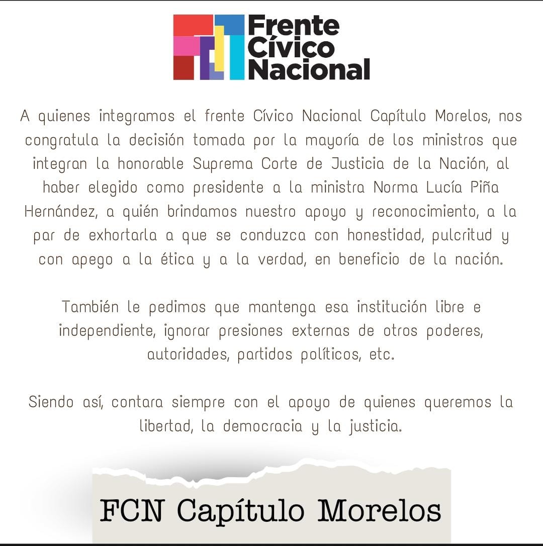 Frente Civico Nacional capítulo Morelos (@CivicoMorelos) / Posts / X