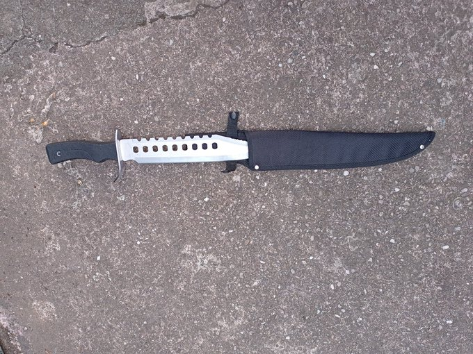 On the 31st 2021 July this zombie knife was found & once again Harrow MPS collected it, they along with the council have been extremely proactive unlike #networkrail or #BTP.
