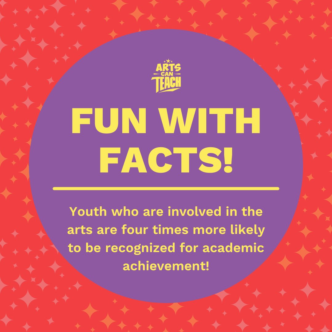 Welcome back everyone! We’re starting this year off with a fact: did you know that youth who are regularly involved in the arts are more likely to be recognized for academic achievement, according to <a href="/Americans4Arts/">Americans for the Arts</a> ? We’re grateful to witness our students’ achievements!💫