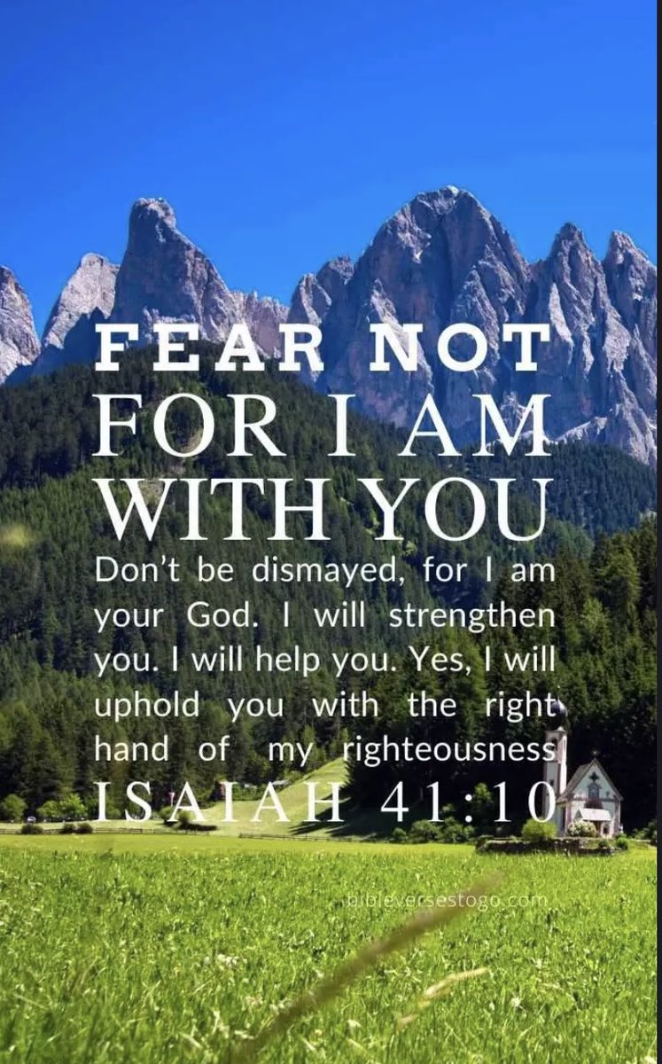 SpreadGospel7's tweet photo. God will never leave your side. He’s with you for your whole life your ups and downs. He will help you and guide you. You have to allow him and trust him through the process. As long as you have him you shall not fear.✝️ Isaiah 41:10 https://t.co/m9ZsJVTQ18