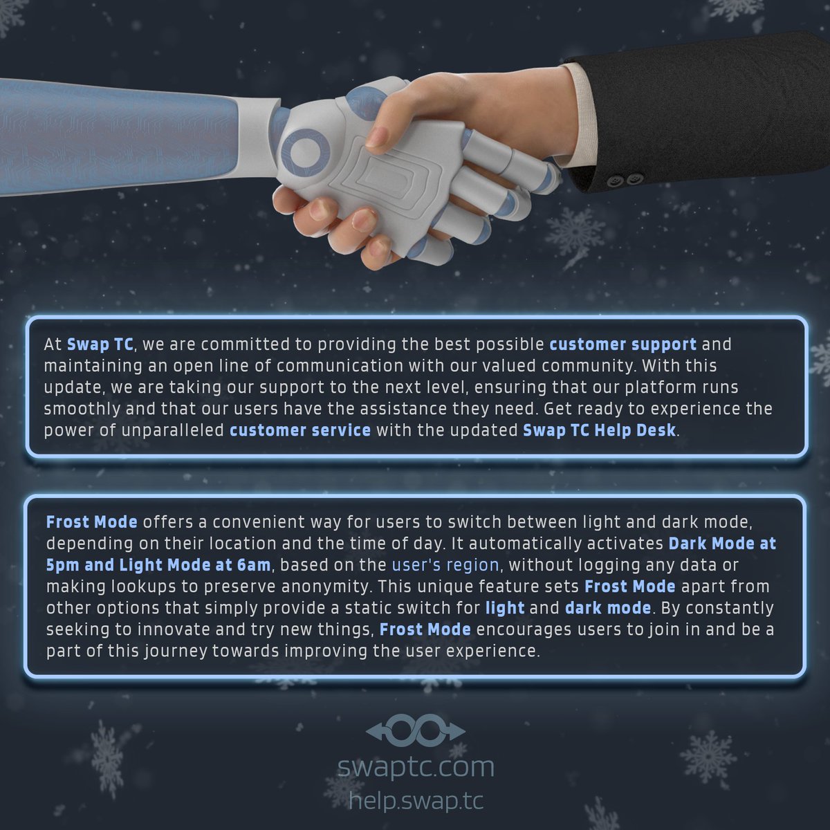 SwapTC's tweet image. Attention #SwapTC community! We are thrilled to announce that the Swap TC Help Desk has received a major update, including a brand-new submission form for our highly anticipated Swap TC Finance Platform.

Have a peek at our submission form!👀

Help Desk: help.swap.tc