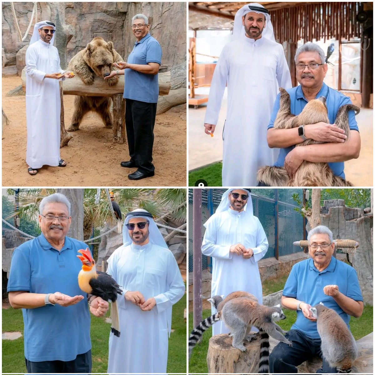 Former President Gotabaya Rajapaksa who is currently on a holiday in UAE, had visited the Fame park by Saif Belhasa!

#GotabayaRajapaksa #UAE #SaifBelhasa