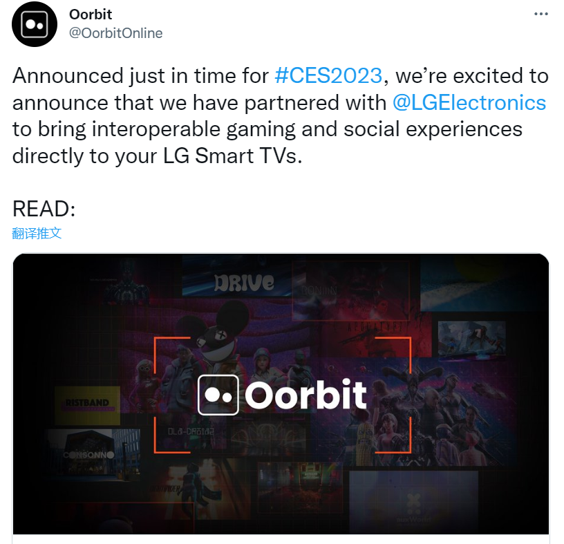 GlobalWeb3News's tweet photo. 🔴Newsflash
LG Electronics’ Latest Partnership Seeks to Bring Interoperable #Metaverse to TVs

South Korean tech giant @LGElectronics has teamed up with @OorbitOnline and @pixelynx_io to bring interoperable gaming and social experiences directly to LG Smart TVs. (CoinTelegraph) https://t.co/eHHQTNzHhY