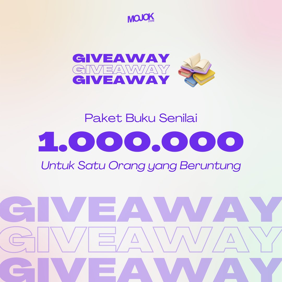 mojokstore's tweet photo. Susi mau bagi-bagi buku nih!

Syaratnya mudah:
1. Follow @mojokstore, @BukuMojok &amp; @EA_Books;
2. Retweet &amp; like twit ini;
3. Reply twit ini dengan judul buku favoritmu di tahun 2022 dan tandai 3 temanmu;
4. Pemenang akan diundi pada tanggal 7 Januari 2022.

Gas ngga sichhhh!!!1!1 https://t.co/EvdJJQusBy