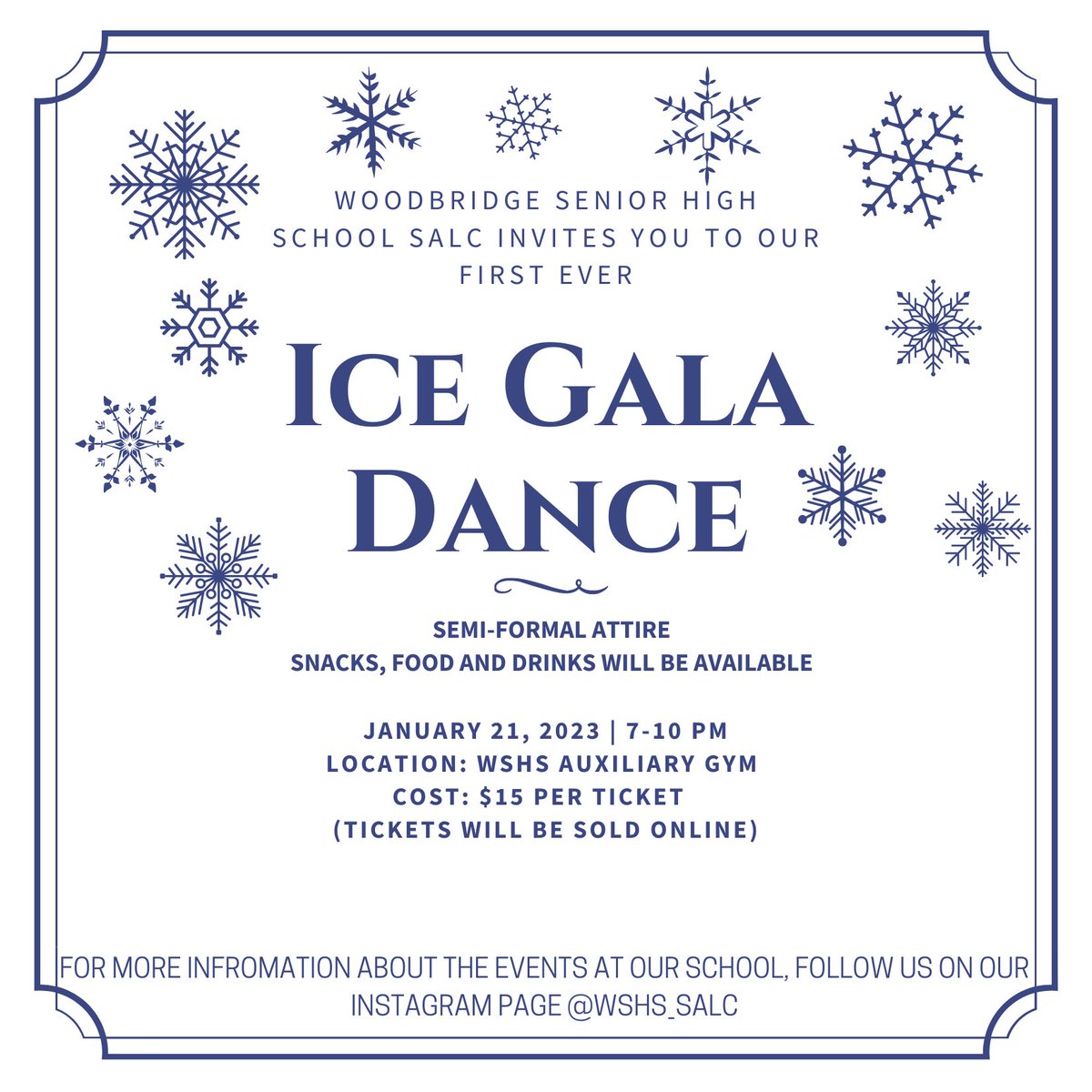 Get your winter formal attire ready vikings !!❄️❄️
