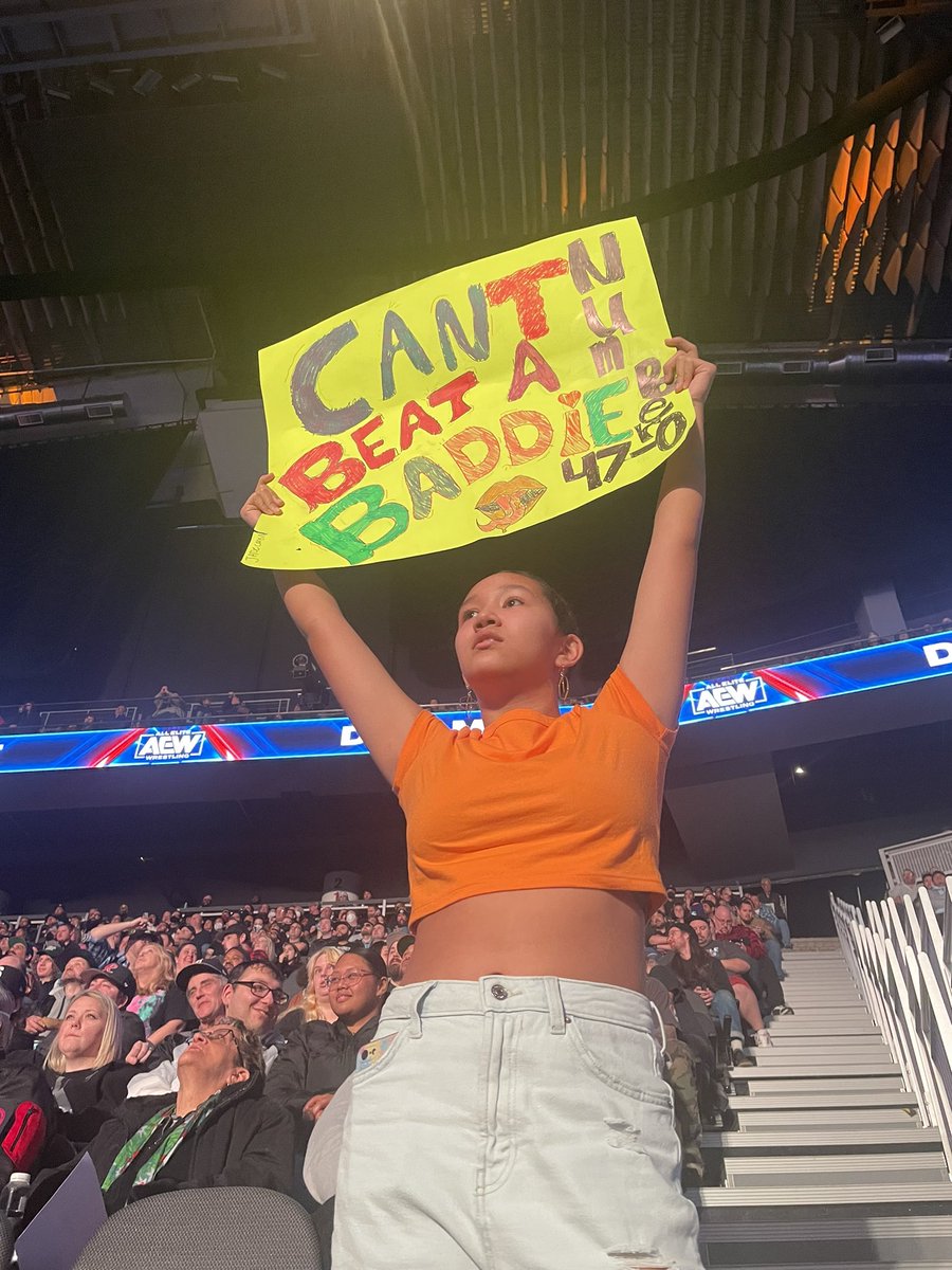 SeaJenny's tweet photo. @Jade_Cargill my daughters first @AEW and you are the reason why! https://t.co/XsmKzRqJZV