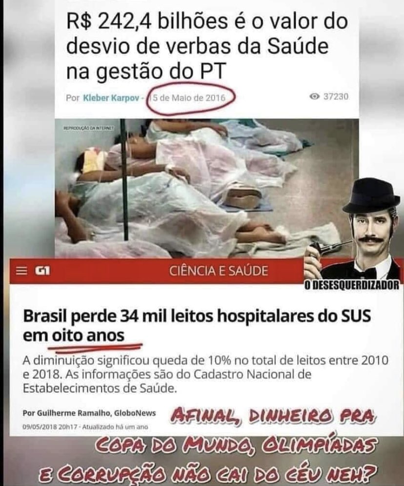 Lula desviou verbas da saúde, matando sem atendimento milhares de brasileiros   #LulaGenocida