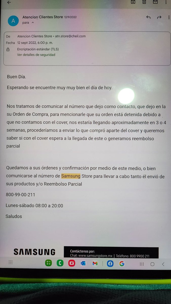 Directivo_Pro's tweet photo. @samsungmobilemx @SamsungMexico la evidencia de que se quedaron con el dinero de mi cover, No compren ni crean las promesas de esta empresa, raterazos! @Profeco https://t.co/nHlAtxucOS