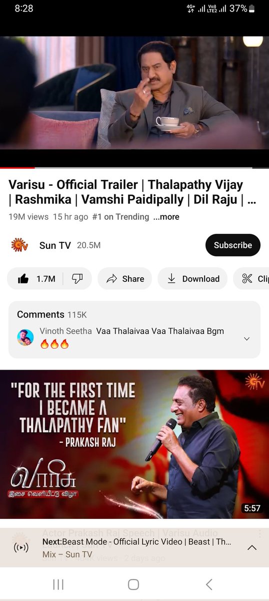 JdPragash's tweet photo. Post delete 🤣🤣🤣🤣
#No_01 @actorvijay na #Thalapathy
#Varisu https://t.co/uyPyEl7tt1