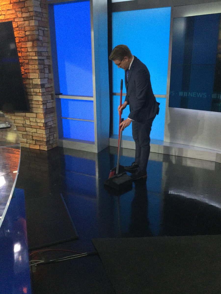 A new take on "sweeps" in local TV news... he does it all, folks! <a href="/ColeMillerTV/">Cole Miller</a>