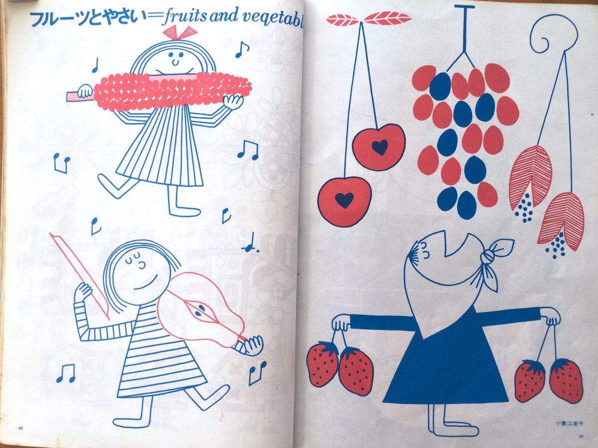 本物の美人、古い和柄図案の紙もの 5面つづり 保管品（昭和頃） 雑貨