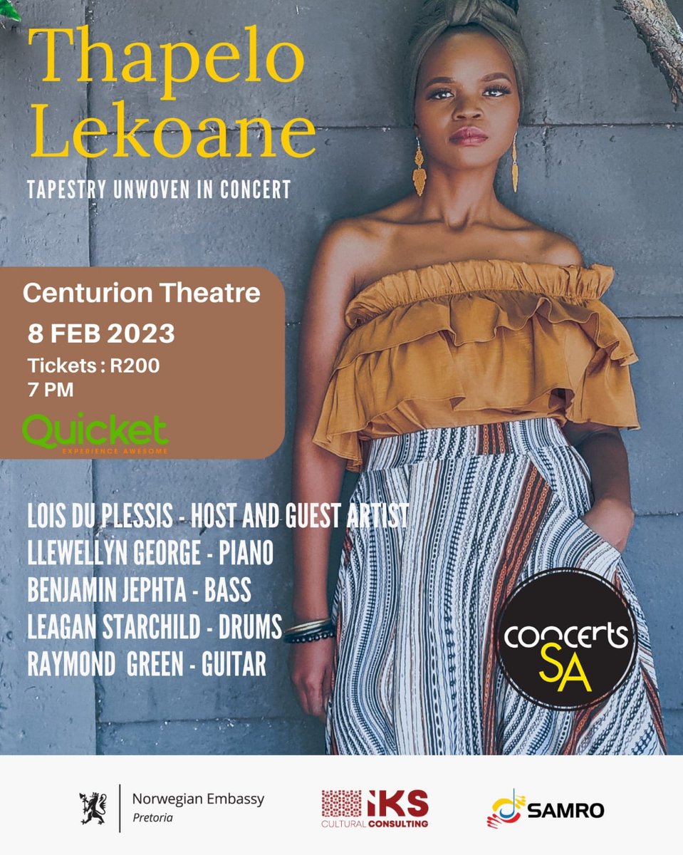 Don't miss this one....
Also vote for <a href="/Thapelo_Lekoane/">thapelolekoane</a> afrima.org best Duo/Group in African Jazz!