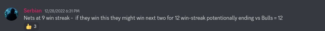 SerbianGematria's tweet photo. Scripted Nets 12 win-streak ends vs Bulls-
#gematria #NBA #netsvsbulls #bettingtwitter #bettingtipster https://t.co/zrAU9FOrpR
