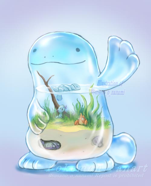 「Quagsire aquarium#Pokémon #ヌオーの日 」|すさノお@イラストとゲームとポケモンのイラスト