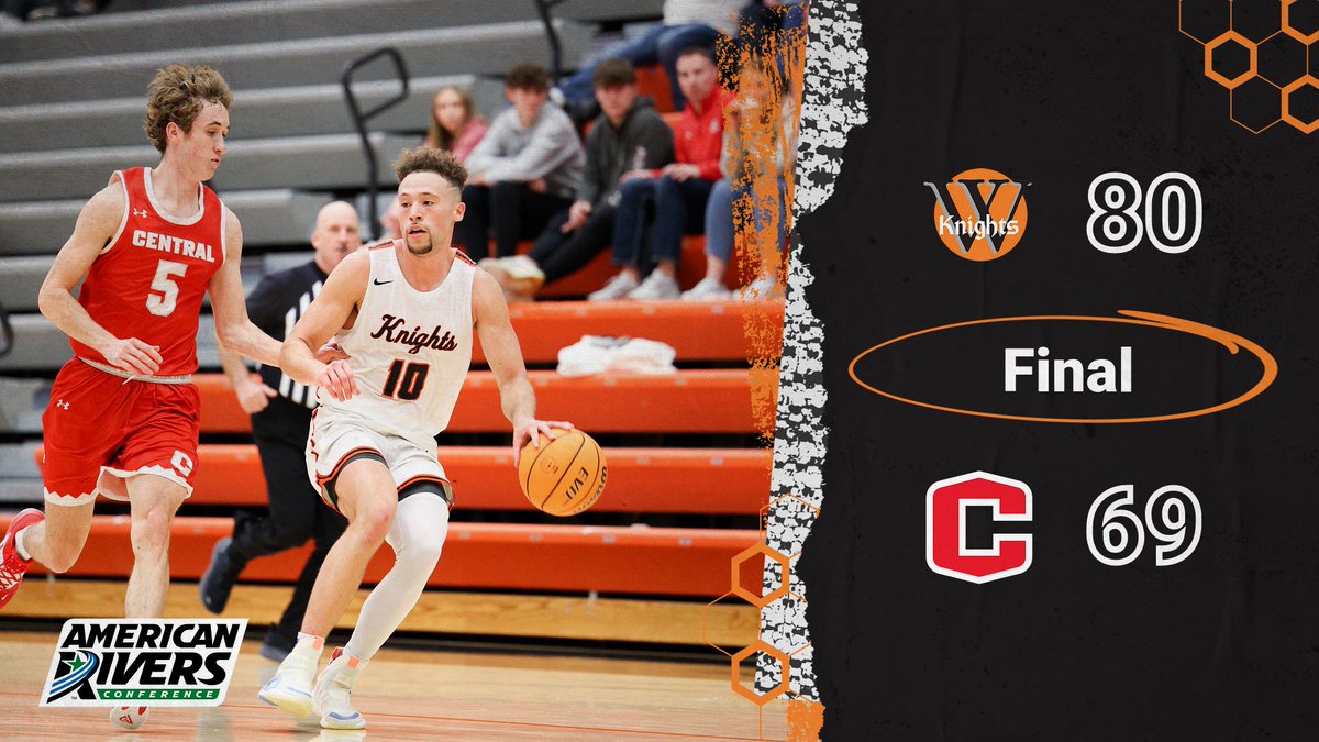 Knights Win!!🔥 @WartburgMBball 80, Central 69 Keagan John scored 25 to lead all scorers and the Knights move to 2-2 in A-R-C play!