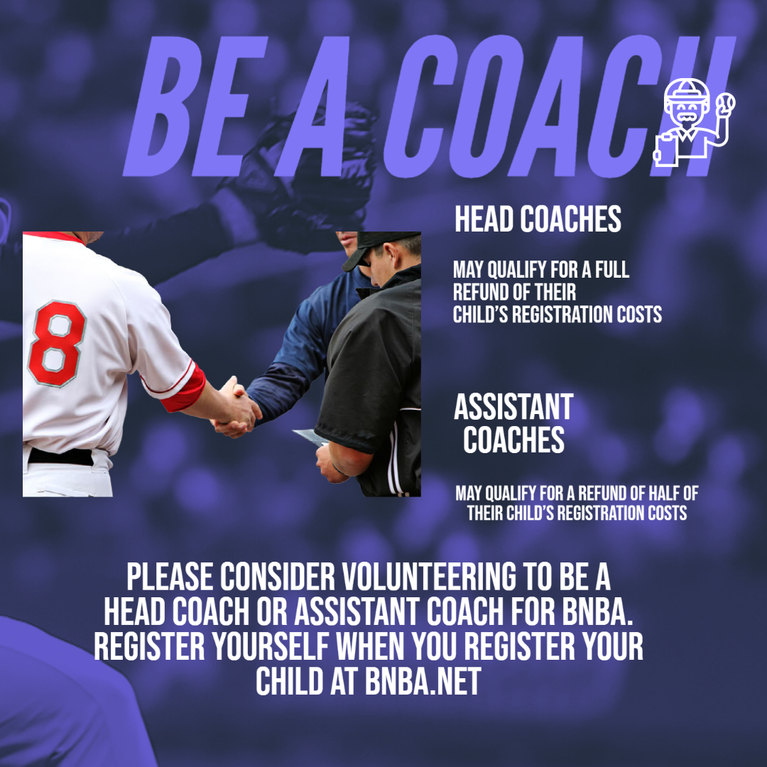 Bnbabaseball's tweet photo. Consider being a coach for BNBA! https://t.co/viU85ToDf0